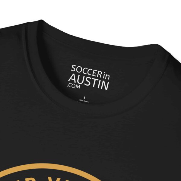 Personalized name and number Soccer Vibes Unisex Softstyle T-Shirt - Image 3