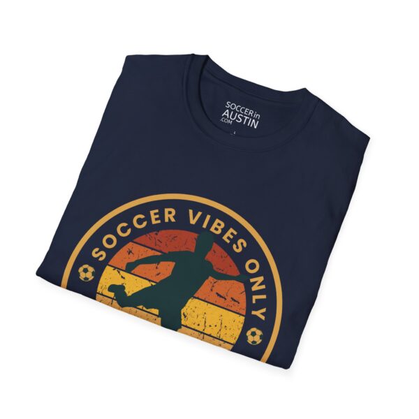 Personalized name and number Soccer Vibes Unisex Softstyle T-Shirt - Image 64