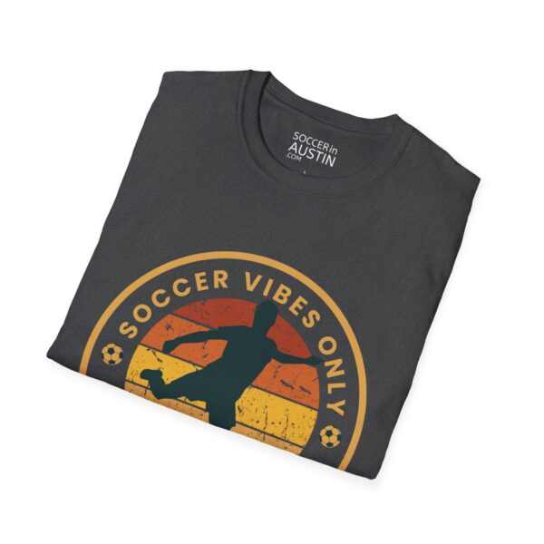 Personalized name and number Soccer Vibes Unisex Softstyle T-Shirt - Image 34