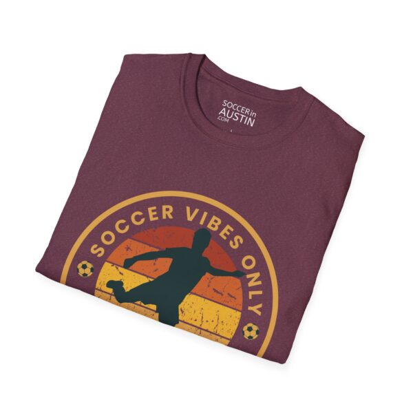 Personalized name and number Soccer Vibes Unisex Softstyle T-Shirt - Image 94