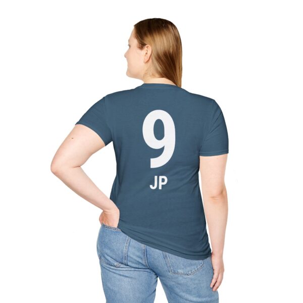 Personalized name and number Soccer Vibes Unisex Softstyle T-Shirt - Image 46