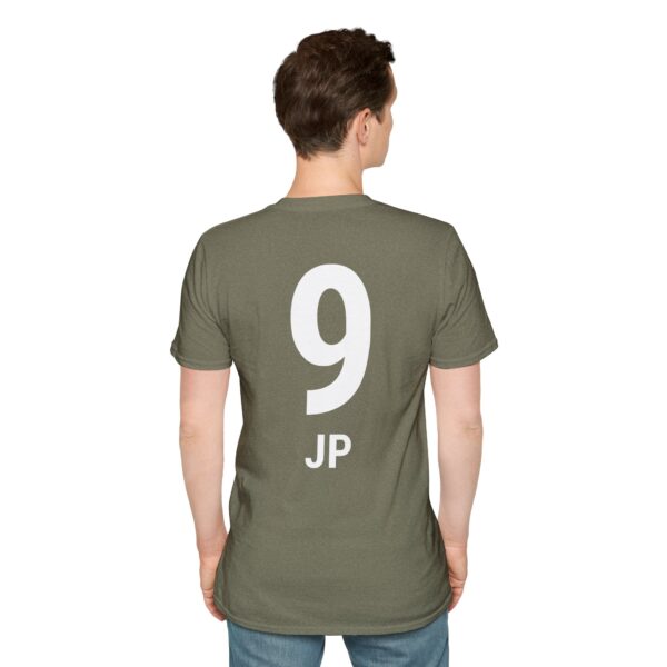 Personalized name and number Soccer Vibes Unisex Softstyle T-Shirt - Image 18