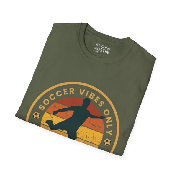 Personalized name and number Soccer Vibes Unisex Softstyle T-Shirt - Image 24