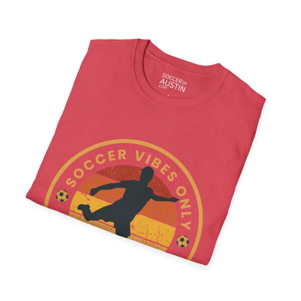 Personalized name and number Soccer Vibes Unisex Softstyle T-Shirt - Image 104