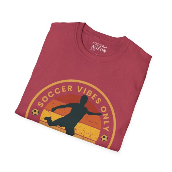 Personalized name and number Soccer Vibes Unisex Softstyle T-Shirt - Image 114