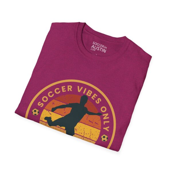 Personalized name and number Soccer Vibes Unisex Softstyle T-Shirt - Image 124