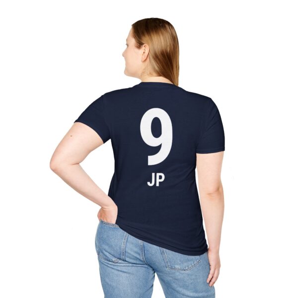 Personalized name and number Soccer Vibes Unisex Softstyle T-Shirt - Image 66