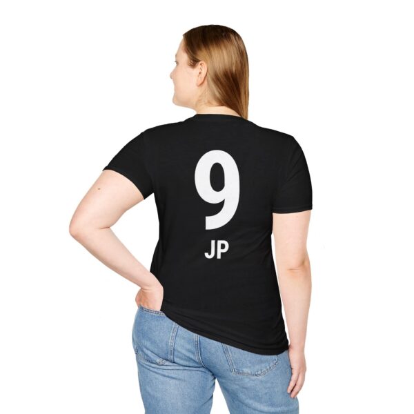 Personalized name and number Soccer Vibes Unisex Softstyle T-Shirt - Image 6