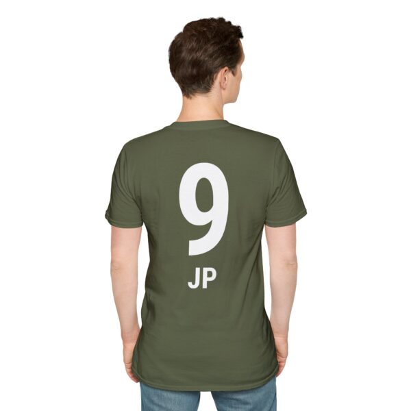 Personalized name and number Soccer Vibes Unisex Softstyle T-Shirt - Image 28