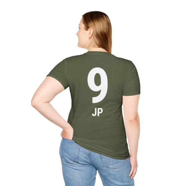 Personalized name and number Soccer Vibes Unisex Softstyle T-Shirt - Image 26